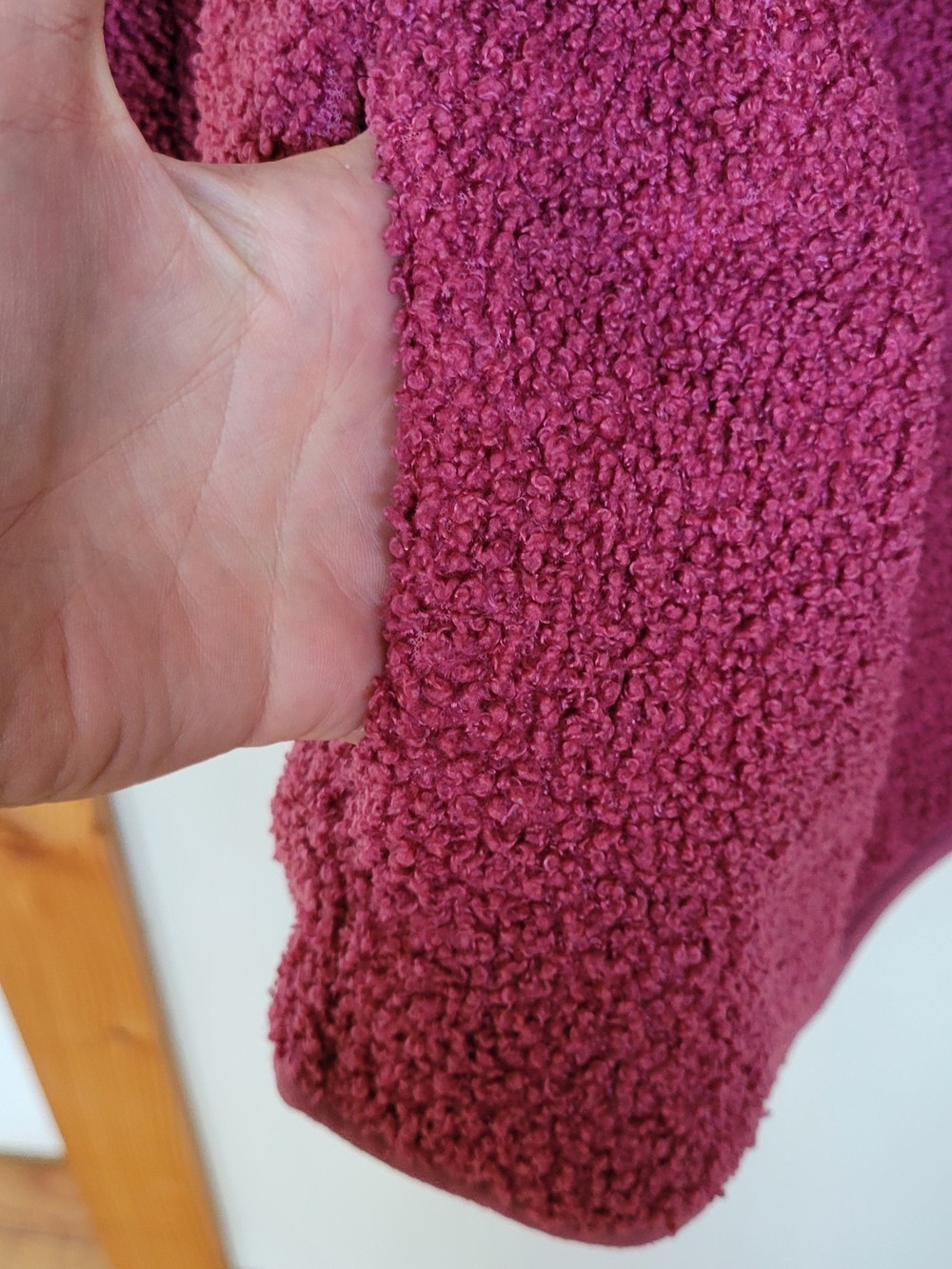 Elle Plush Half-Zip Sherpa Pullover - Roseberry - Picture 6 of 6